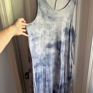 Tie dye look T shirt dress